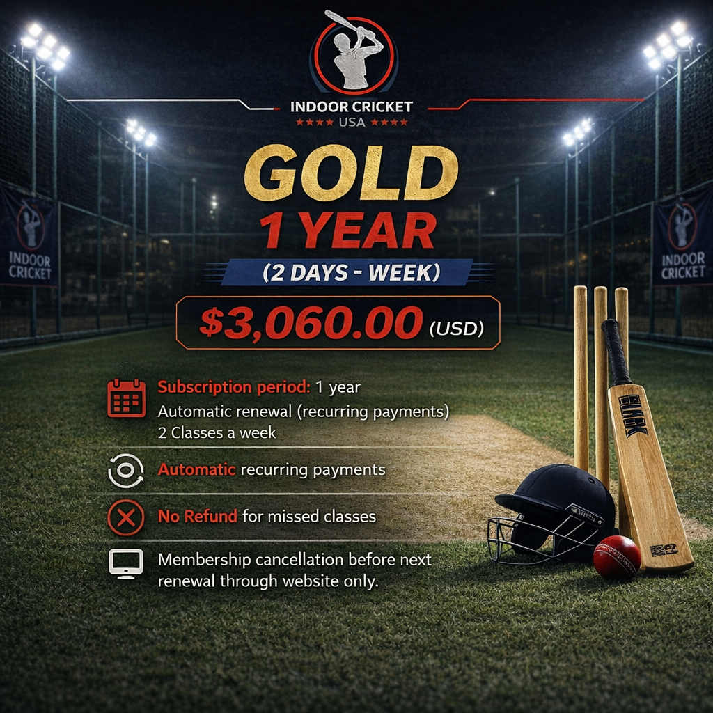 Gold Membership - 1 Year (2 days - week)
