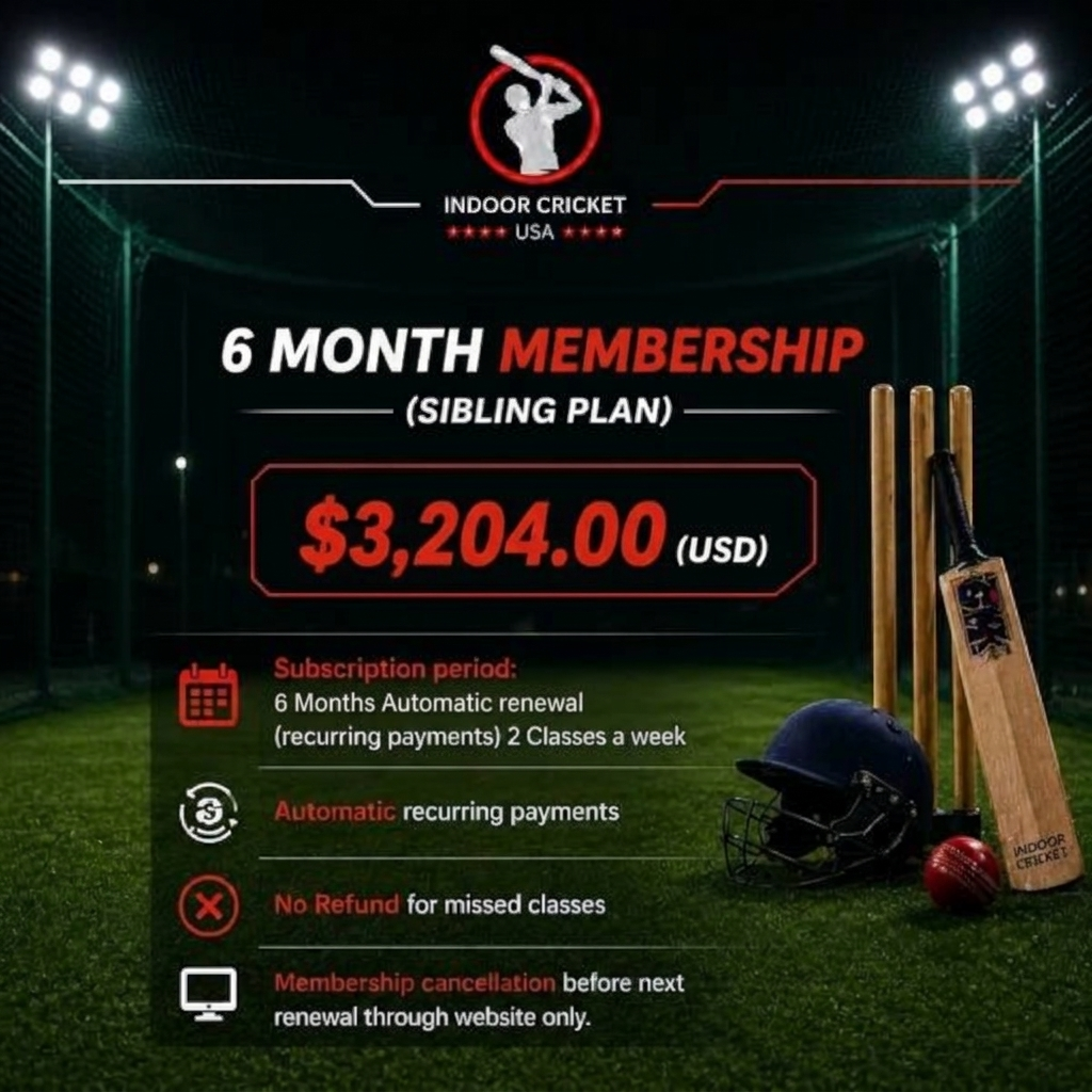 6 Month Membership (Sibling Plan) 2 Class per week
